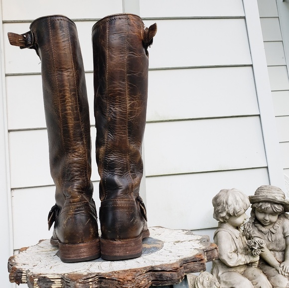🚫SOLD🚫Frye Antique Brown Tall Engineer Boots 6.5 - Picture 5 of 8